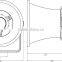 RAH-6T OEM and ODM 10W-5W-2.5W lower power high efficient pa pro audio speaker