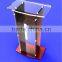 Top grade custom acrylic church pulpit, plexiglass podium for sale