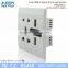 Metal brushed frame universal type wall socket 5V usb socket for hotel using