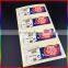 PVC labels printing adhesive stickers, printed logo sticker, plastic pvc label