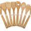 SP208 Sets of 8 Pcs Bamboo Kitchen Cooking Utensil in Bamboo Holder