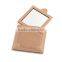 Customized design genuinne leather cosmetic mirror