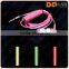 new products 2016 noise cancelling glow earbuds ear piece 3.5mm EL wired glowing headphone EL earphone