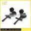 New design fashion 316 stainless steel black cross stud earrings for men, fashion stud dangle cross earrings (HE-009)