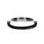 Genuinue black braided leather bracelets with charms for wholesale