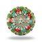 Ceramic Green Red FLower Mortice