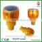 6 pcs LED strob warning signal lamp/Barrier solar energy blinker light