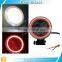 China White 4 LED 12V Motorcycle Projector Lights With Cob Angel Eye Rings