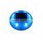 LED Factory Cat Eye Round Plastic Blue Safety Light Solar Road Stud