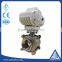 3 inch stainless steel electric power cf8 3pc ball valve