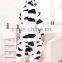 Wholesale Flannel Comfortable Thermal black&white milk cow onesie pajamas High quality adult cow pajamas