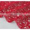 2017 latest popular RED african embroidery lace chemical cheap fabrics wholesale in China