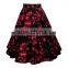 Bonvatt Women Lady Skirt Pleated Retro High Waist Skirt