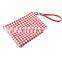 New Women Lady Cute leather Cosmetic Coin Cellphone Makeup Pouch Bag custom Pu Printing Wallet