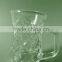 80ml pretty glass tea cups ,white wine glass with handle