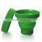 silicone folding cup with lid silicone folding cup