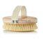 Bath Body Dry Brush With Nature Wooden Boar bristle from factroy