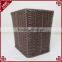 100% Handmade pe Rattan Woven Cloth Laundry Hamper Baskets Wholesale