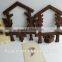 Vintage Cuckoo Clock Wooden Frame Bird's Nest