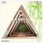 cheap triangle laser cutting lacy wooden chocolate pot box