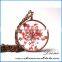 Unique Resin Crafts Real Pressed Flowers Necklace Pendant for Womens