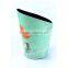 2016 Newest Flower Print Decorative Faux Leather Trash Can With Handle