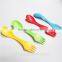 Useful functional plastic fork and spoon set
