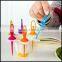 Eco-friendly Creative Cute Design Dancing Girl Shape ABS Plastic Fruit Fork Set 6PCS Dessert Fork Set 6PCS Wholesale