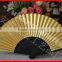 Japanese style gold color paper fan promotional
