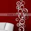 Fashion decorative wall mirror clock sticker , sitting room 3D mirror wall stickers