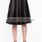 2015 new fashion Liquid Leatherette Midi Skirt for ladies 51033#