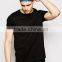 Guangzhou Manufaturer High Quality Custom Short Sleeve O-Neck Black Color men's 100% Cotton 180gsm Casual Blank T-Shirt