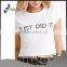 Top tee white t-shirts bulk wholesale t shirts for ladies