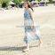 2017 brand New Summer Women Sleeveless Floral Print maxi Long Dresses beach dress