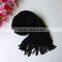 Acrylic pure color fashion winter knitting scarf factory