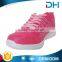 Cotton fabric lining material white outsole pink running shoes women
