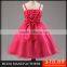 MGOO 2016 Celebration Pink Wedding Girl Dresses Flowers Cheap Price Boutique Girl Clothing MGT015-3