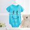 SR-033B organic baby clothes soft bodysuit cotton newborn smile face romper