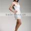 custom made clothing manufacturers white froral lace hem cap sleeve blank sexy woman romper