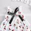 Cherry Printed Boutique Smocked Children Dress Frocks Designs New Style