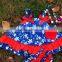 2016 kids heart print patriotic swing top set toddler May Memorial Day swing outfits with matching necklace and bow
