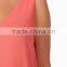 Latest gorgeous sleeveless basic coral chiffon maternity dress for women