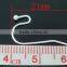 100 Pairs Silver Plated Ear Wire Hooks Earring Findings 21x12mm