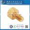Made in Taiwan Brass M4 Knurled Head Diamond Thumb Screw