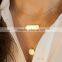 Golden Alloy Geometric Sequins Multilayer Women Simple Necklace Minimalism Necklace