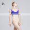 117141016 Contrast Color Joint Belt Elegant Leotard