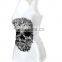 High end OEM quality lady black skeleton rock T-shirt