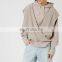Grey Front And Back Wrap Over Design Hoodie