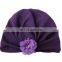 Cute New Born Baby Chiffon Flower Knot Bo Simei Wind Cap Hooded Hat