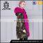 Modern and fashionable real fur trimmed coats with warm hodded